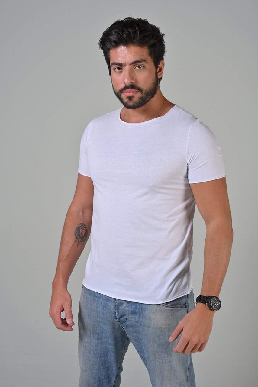 Cava Camiseta Light 100% Algodão Egípcio Branca